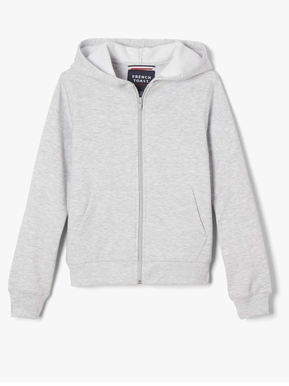 Unisex Kids Classic Fleece Hoodie School Tee Gray